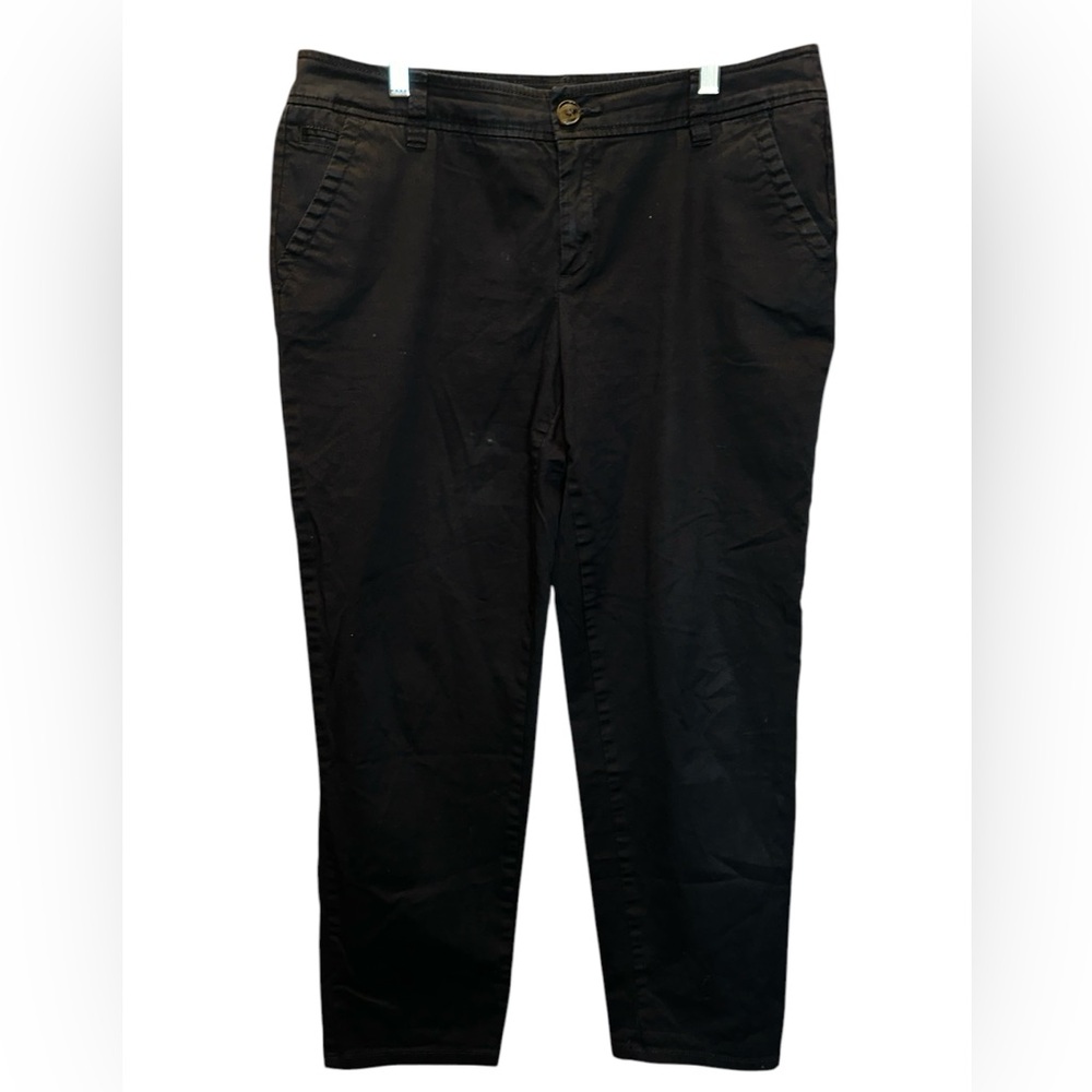 Chino Liz Claiborne black dress pants / slacks‎ Sz 12